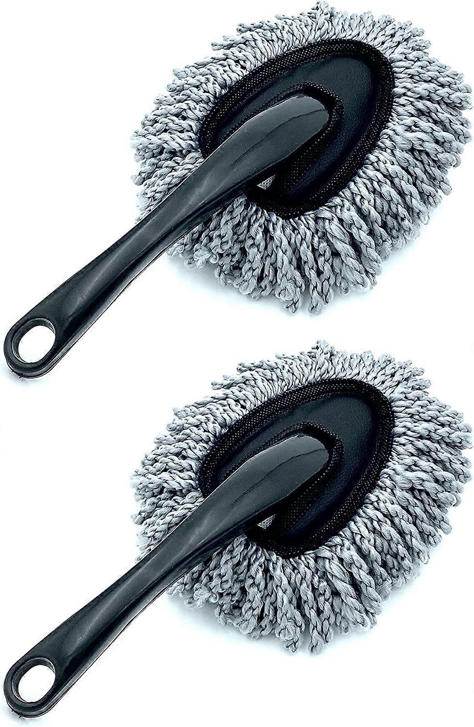 2Pcs Microfiber Car Duster, Brush, Soft Scratch Free Hand Duster