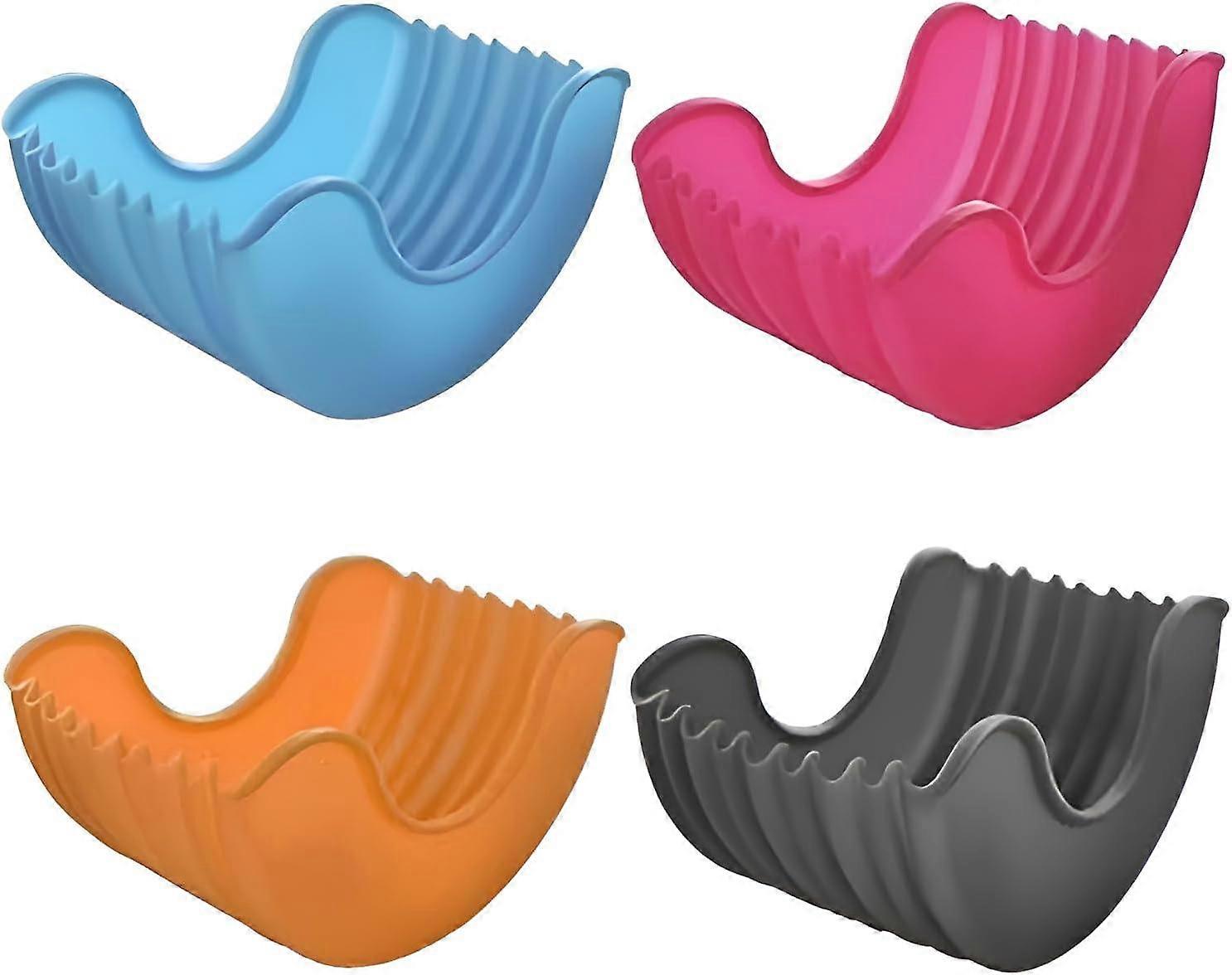 4Pcs Silicone Holder for Eating Hamburger