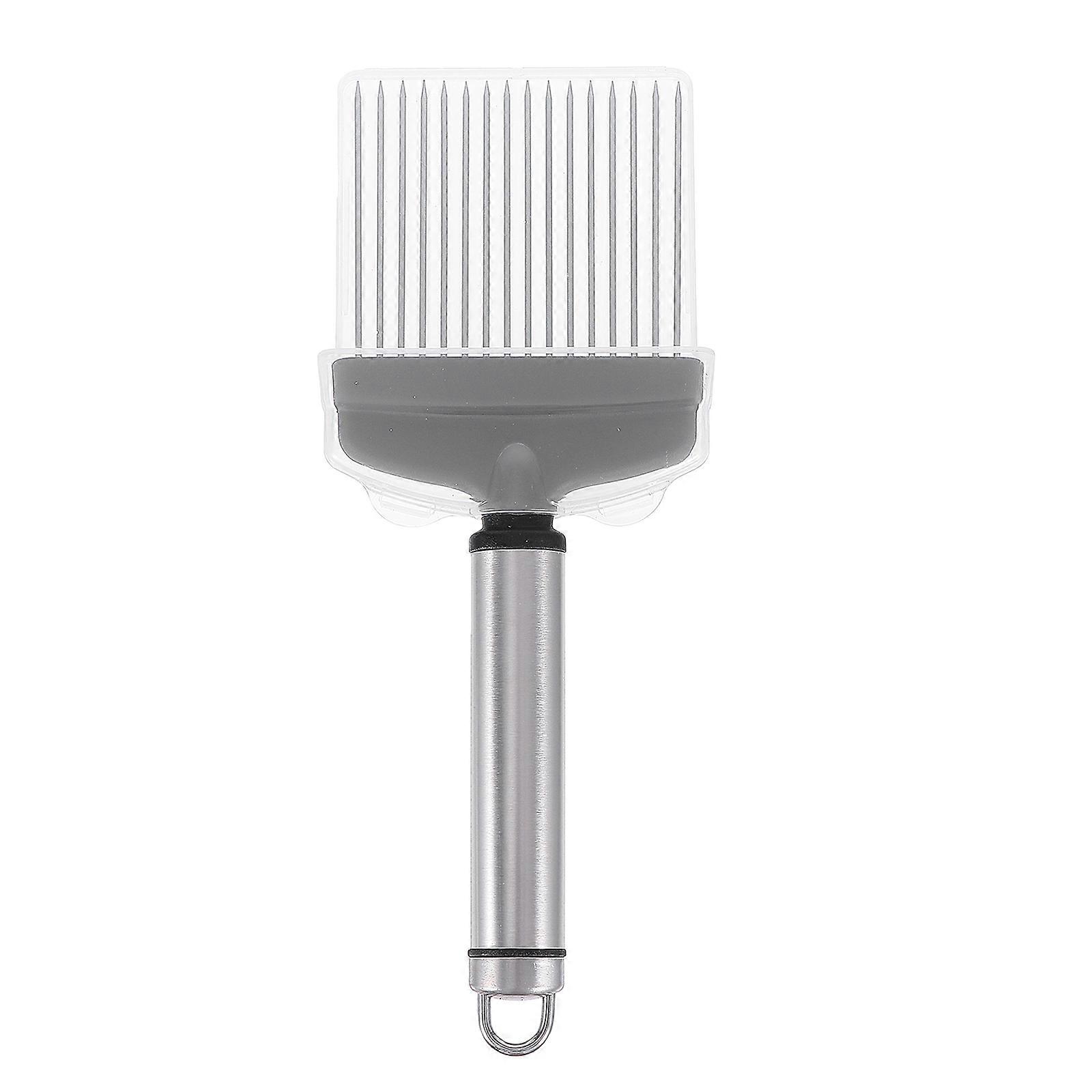 Stainless Steel Onion Slicer Onion Cutting Holder Onion Pin Slicer Onion Slicing Guide Lemon Holder Slicer Food Needle Cutter