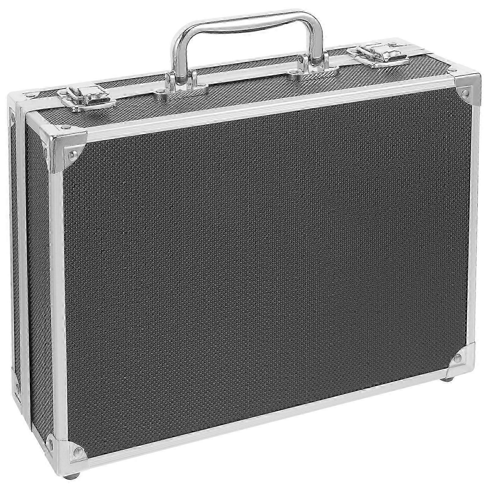 Portable Tool Box Aluminum Alloy Storage Case Document Instrument Box Tools Container With Sponge Lining