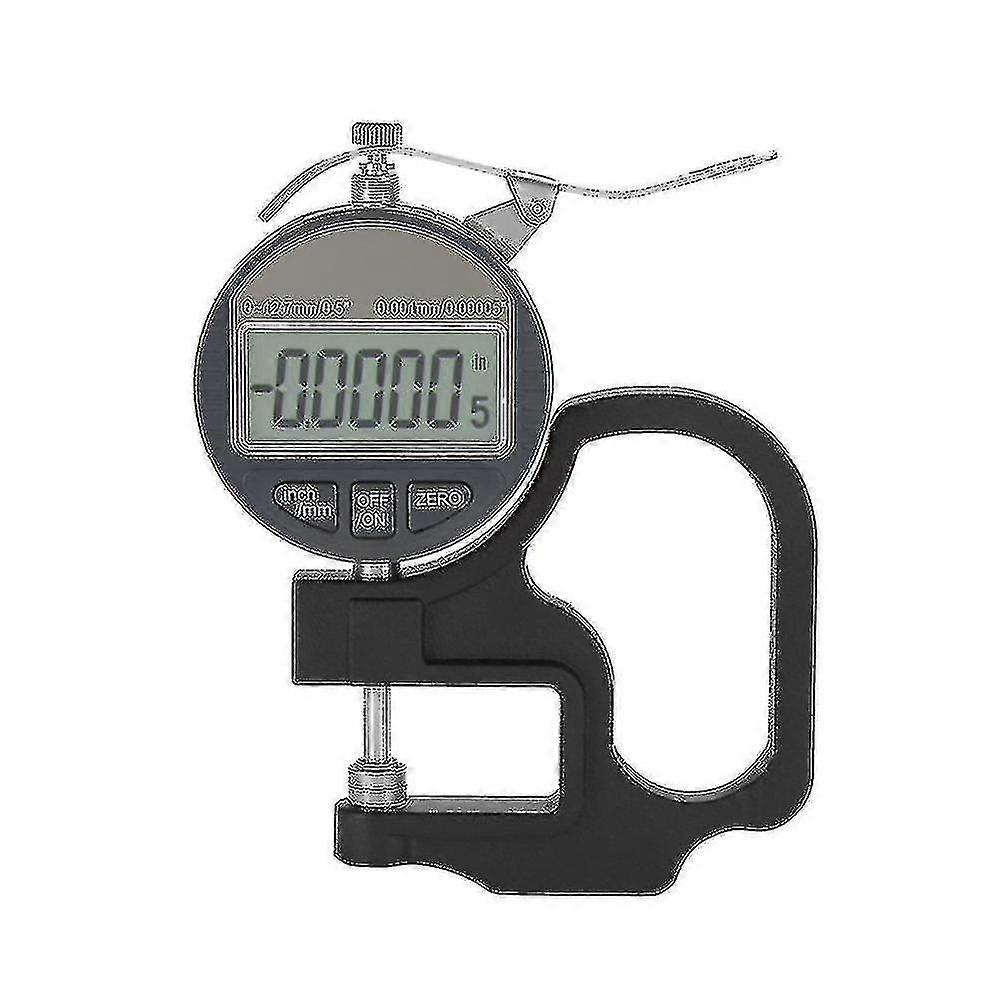 0.001mm Digital Thickness Gauge Meter Electronic Micrometer In 0-12.7mm Range For Paper Leather Cloth Wire Measuring Tool - XC