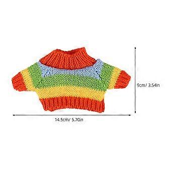 3pcs flexível boneca costume acessório bonito urso boneca suéter de pelúcia boneca roupas substituição