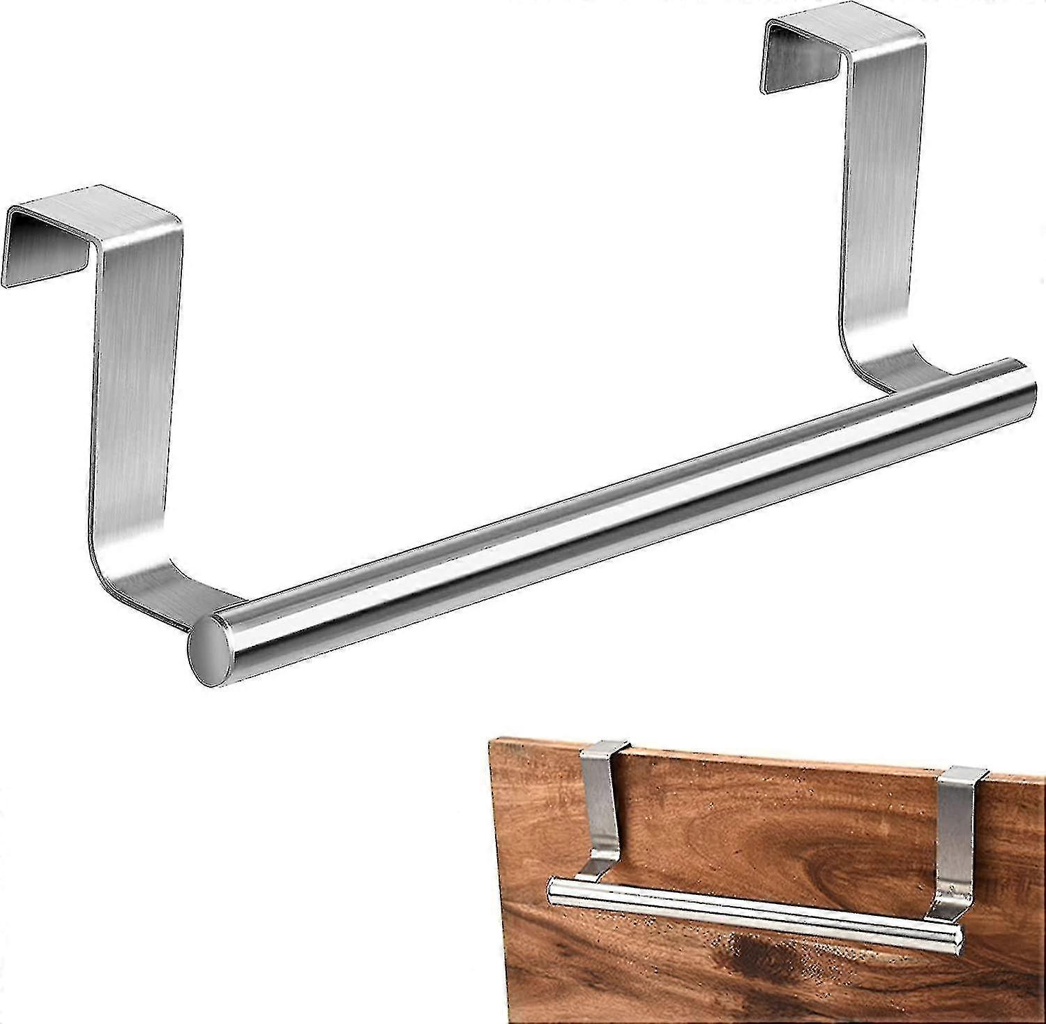 Stainless steel towel rack without punching