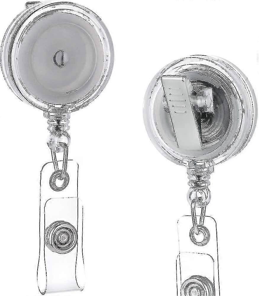 2-pack - Infällbara ID-kortshållare med rullar