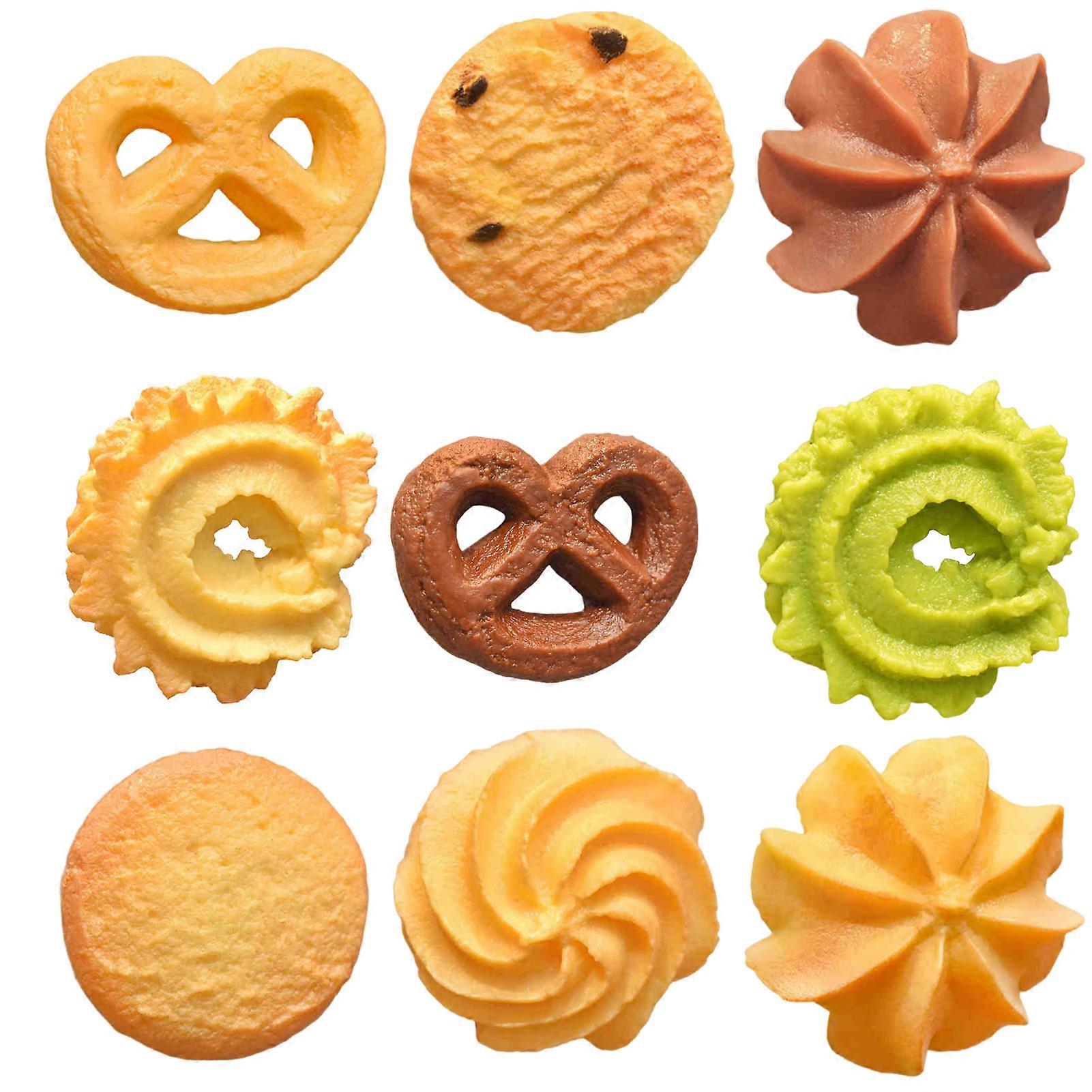 9pcs Food Fridges Magnets Fun 3D-Cookie Refrigerator Magnets Home Decor Magnetic Stickers for Kitchen Office