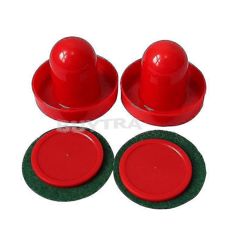 New Mini Air Hockey 65mm Goalies 50mm Pucks Felt Pusher Set Cn Seller
