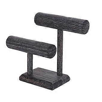 Distressed Vinta Blets Watches Rope H Tie Rack, Jewelry Display For Exhi