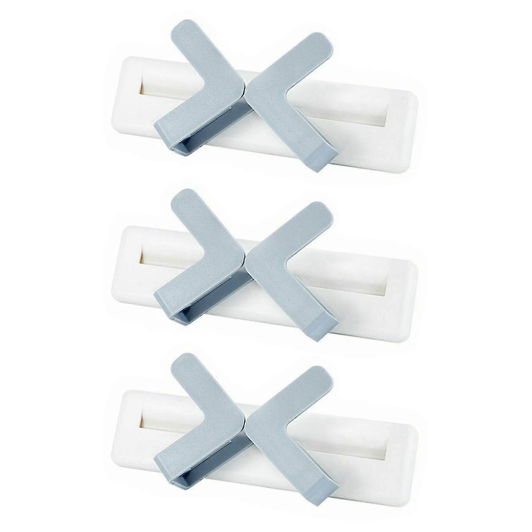 3pcs/set Pot Lid Holder Wall Mounted Hanging Storage Rack White