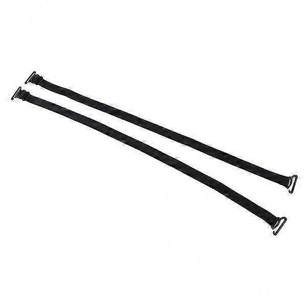 2xWomen's Non-slip Bra Straps Adjustable Replacement Shoulder Straps Black