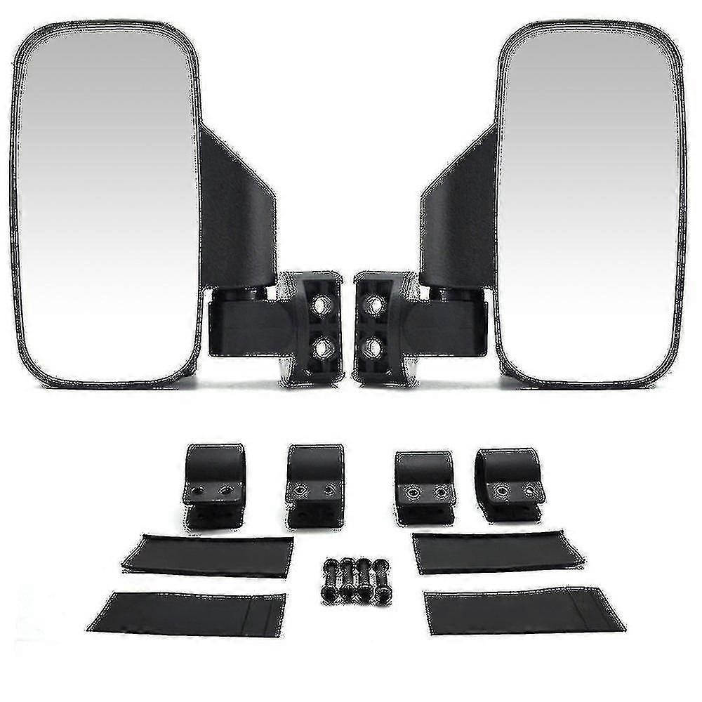 Utv-8 Side Mirrors Compatible With Polaris Rzr, Can Am, Yamaha Rhino, Honda Pioneer