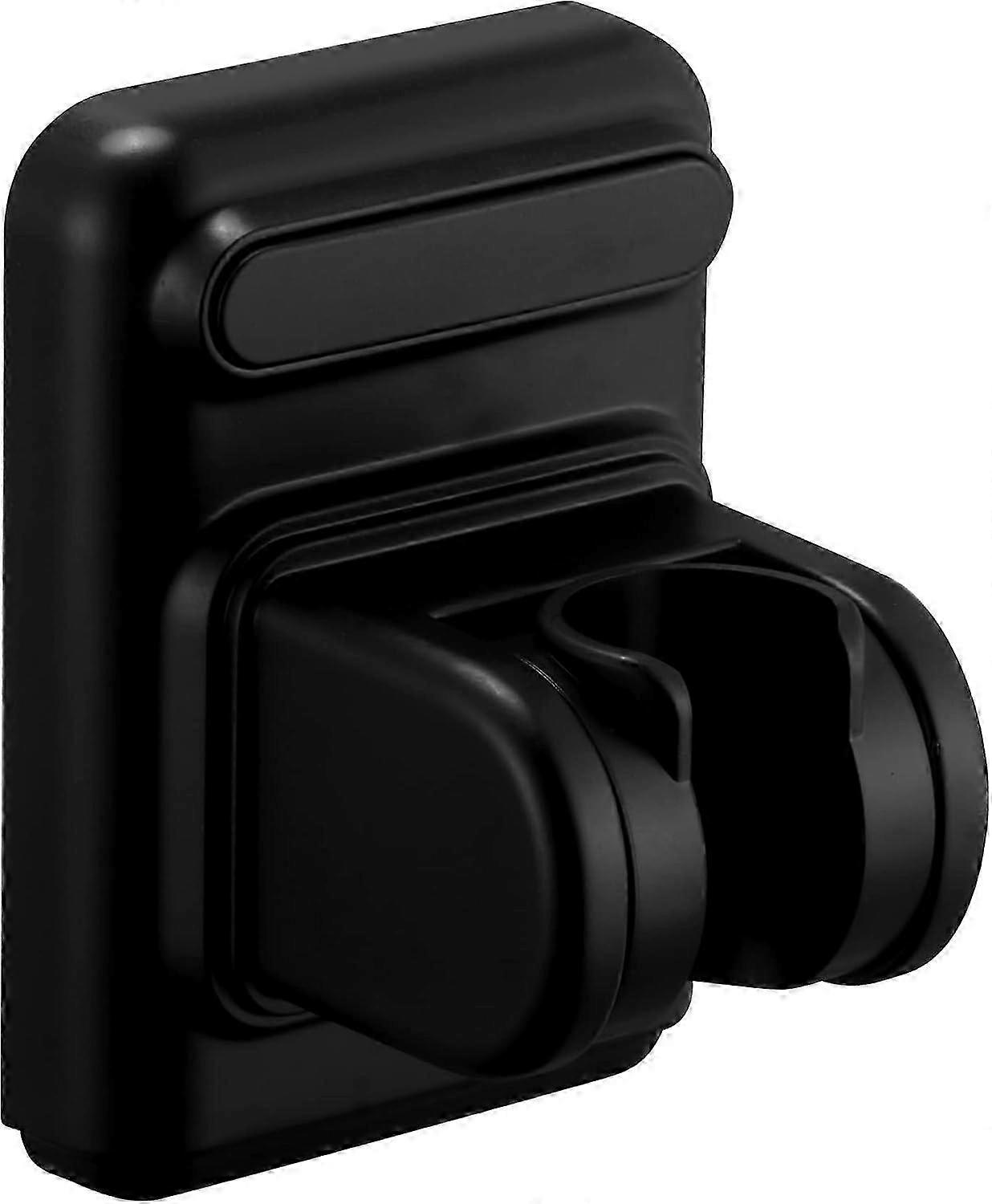 Self Adhesive Shower Head Holder ABS Adjustable Shower Spray Holder Black
