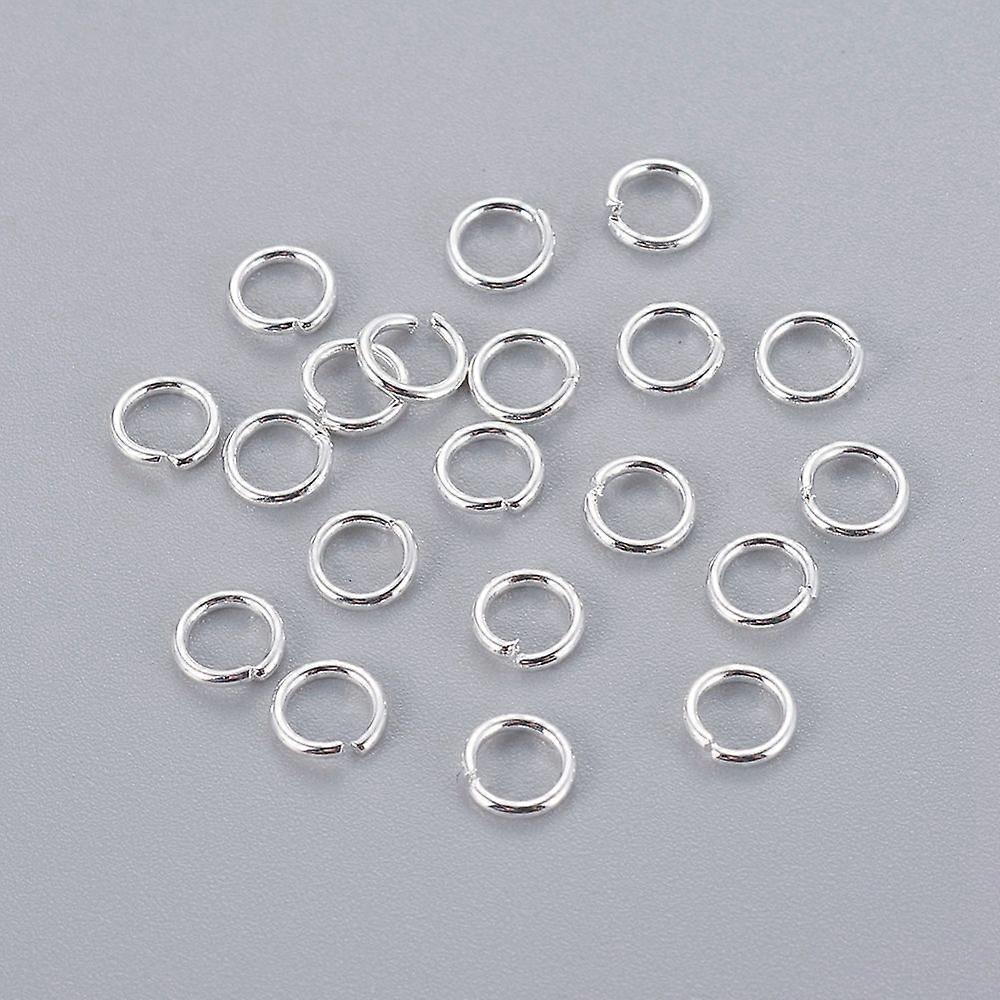 304 Stainless Steel Jump Rings Open Jump Rings Silver Color Plated 20 Gauge 4x0.8mm Inner Diameter: 2.5mm