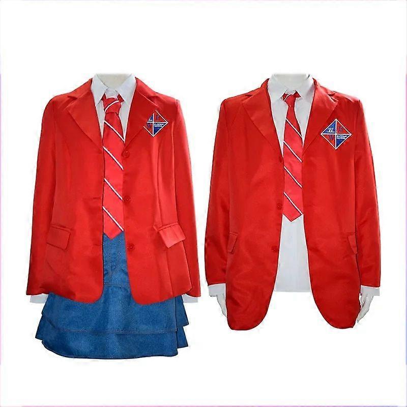 The Naked Gun (2025) Frank Drebin Jr. Red Outfit JK Uniform Carnival Halloween Cosplay Costume