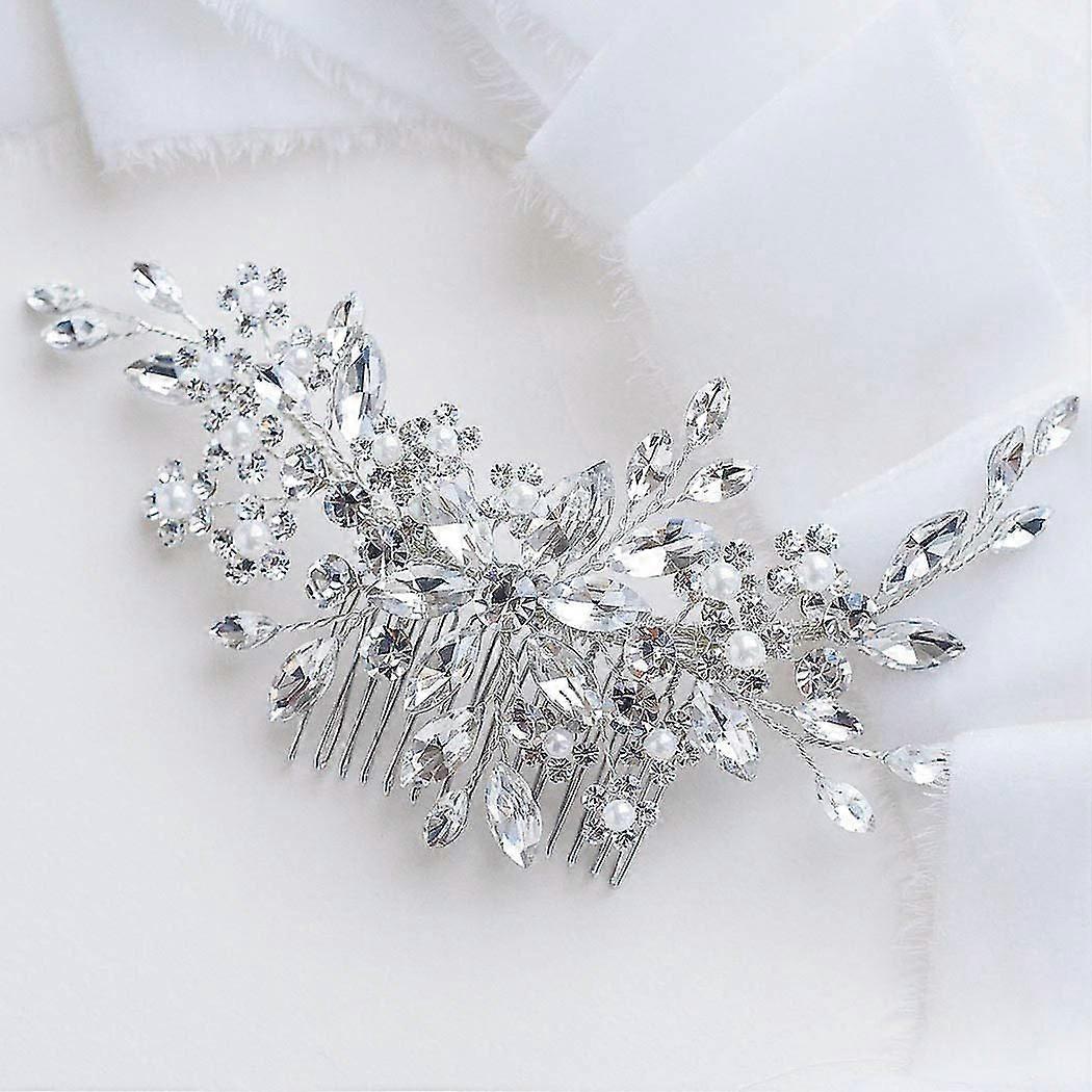 Hair Comb, Headpiece ,crystal Bridal Side Comb,0344