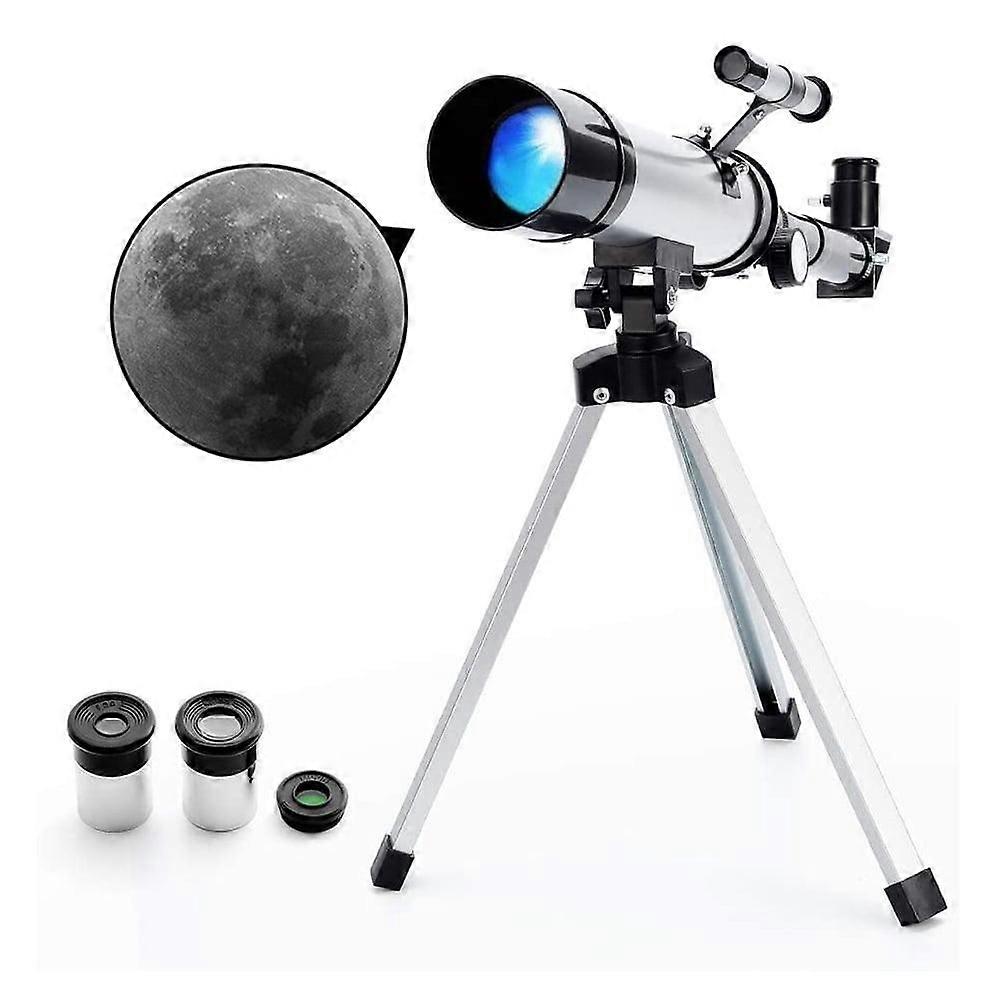 Telescope for Astronomy, 360X50mm Refractor Telescope Astronomical Telescope for Kids and Beginners, Portable Telescope