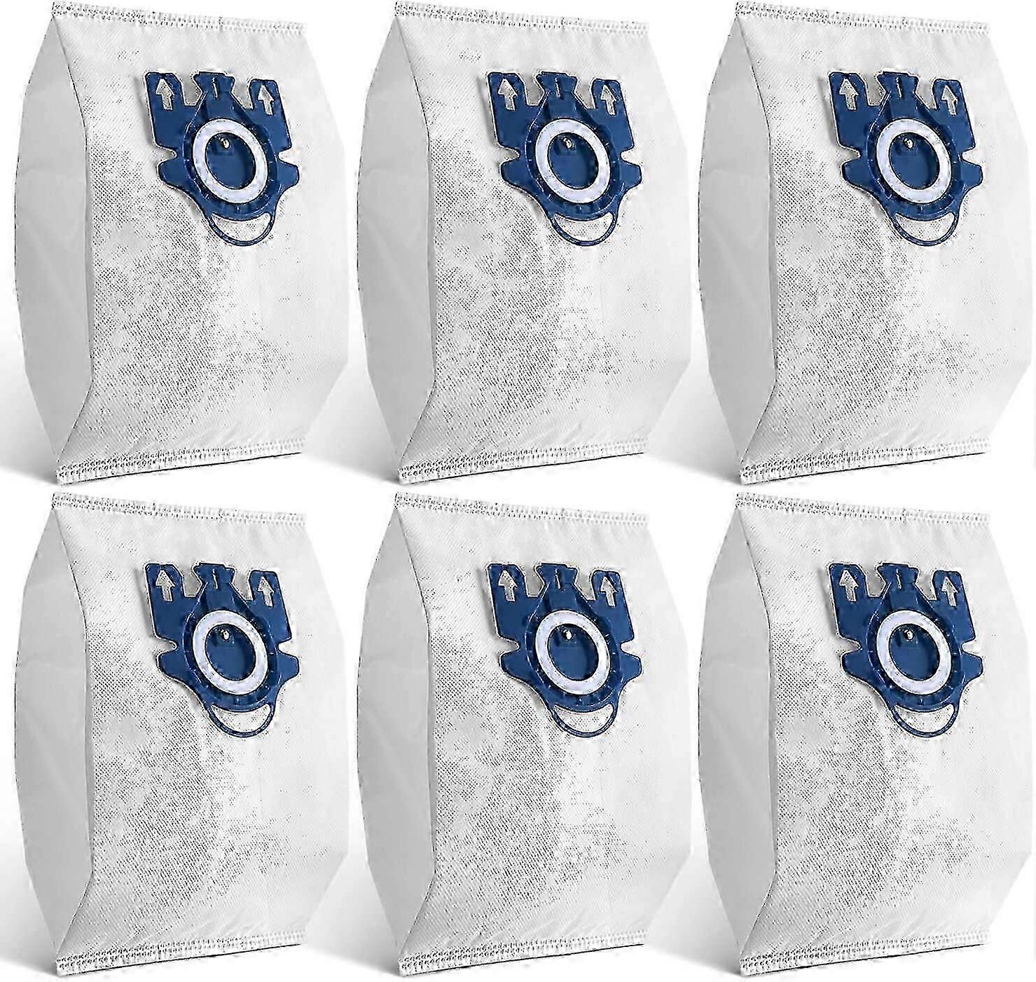 6 Replacement Bag + Filter For 3d Efficiency Gn Classic C1c2 C3 S2000 S5000 S8000 Series - 9917730