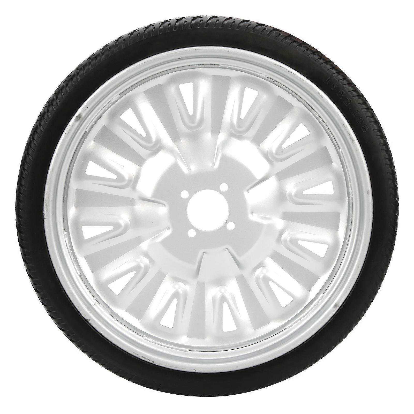 Electric Wheelchair Rear Tire Polyurethane Wheel 16in 4‑Hole Hub with 45mm Middle Hole 16R2.125