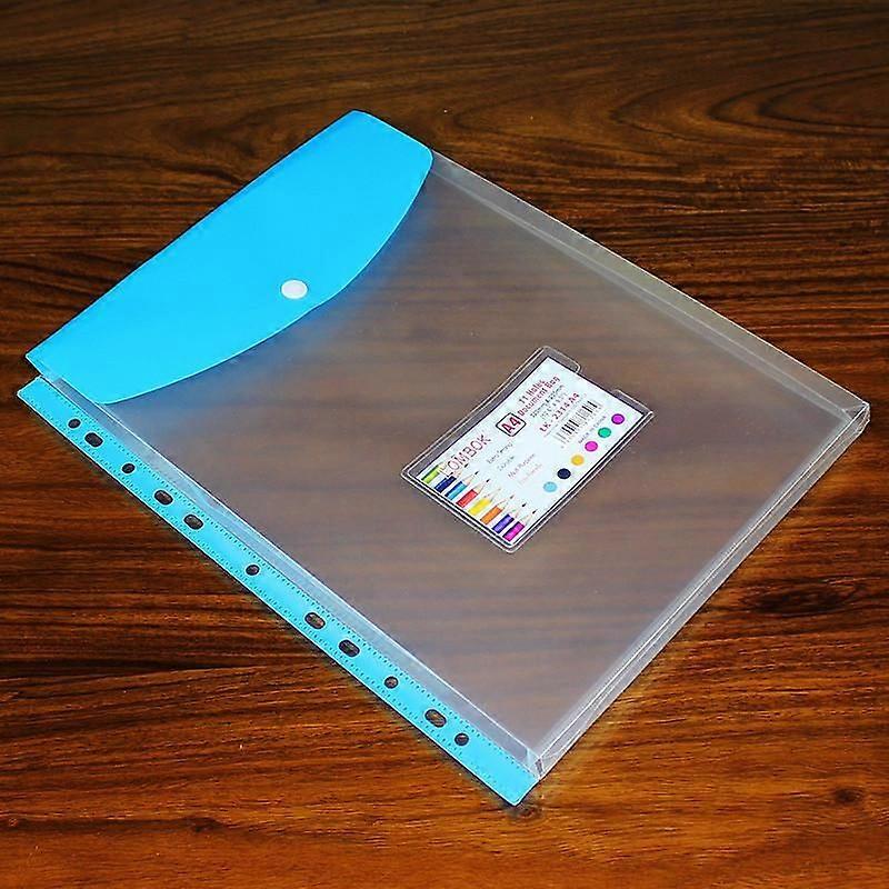 2pcs /Pack A4 Plastic File Folder 11-hole Loose-leaf Pocket