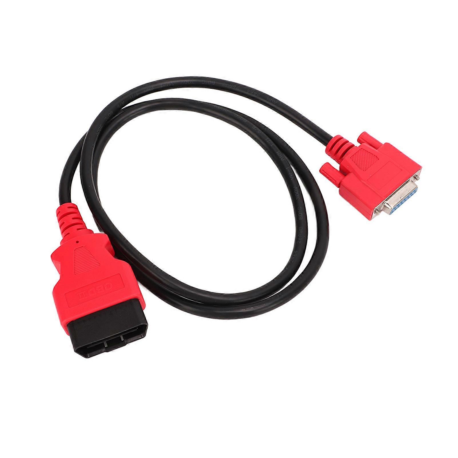 OBD2 Scanner Cable Diagnostic Line Adapter with 15-pin Connector for Maxisys MS906 MS906TS