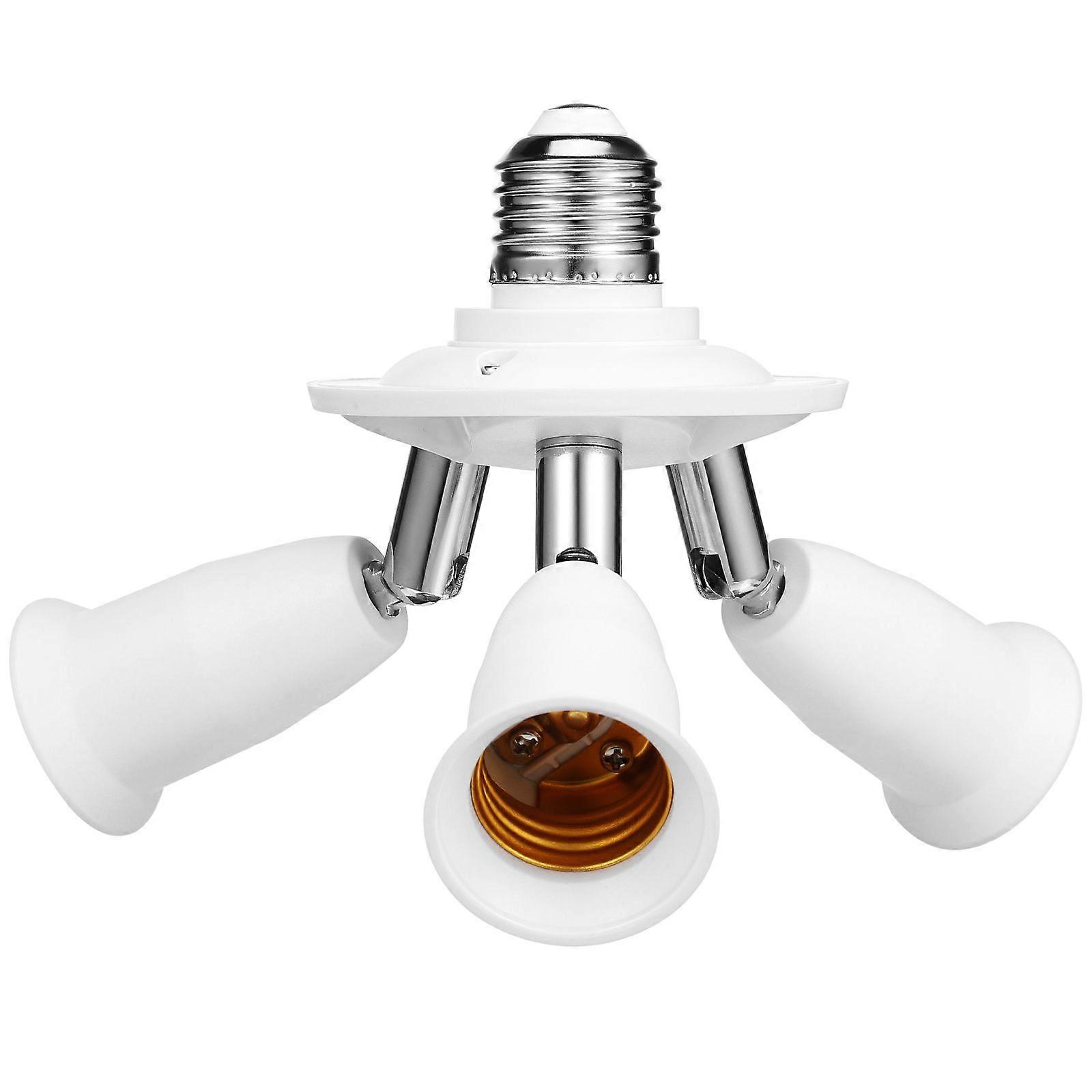 Light Socket Adapter Rotatable Bulb Socket Lamp Socket Light Converter Light Bulb Splitter