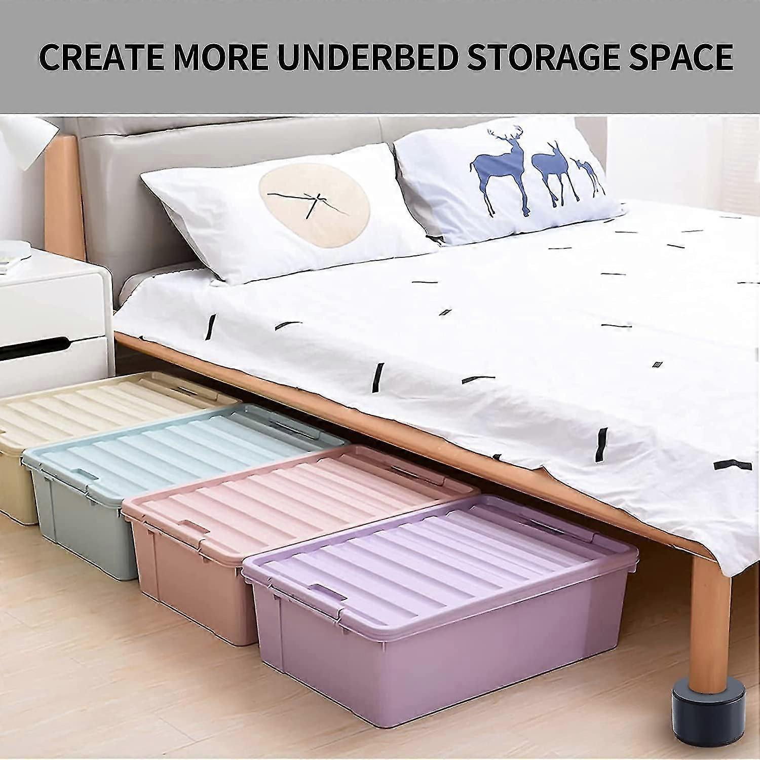 Bed Risers Furniture Risers Add 2 Inch Height Solid Steel Support 10000 ...