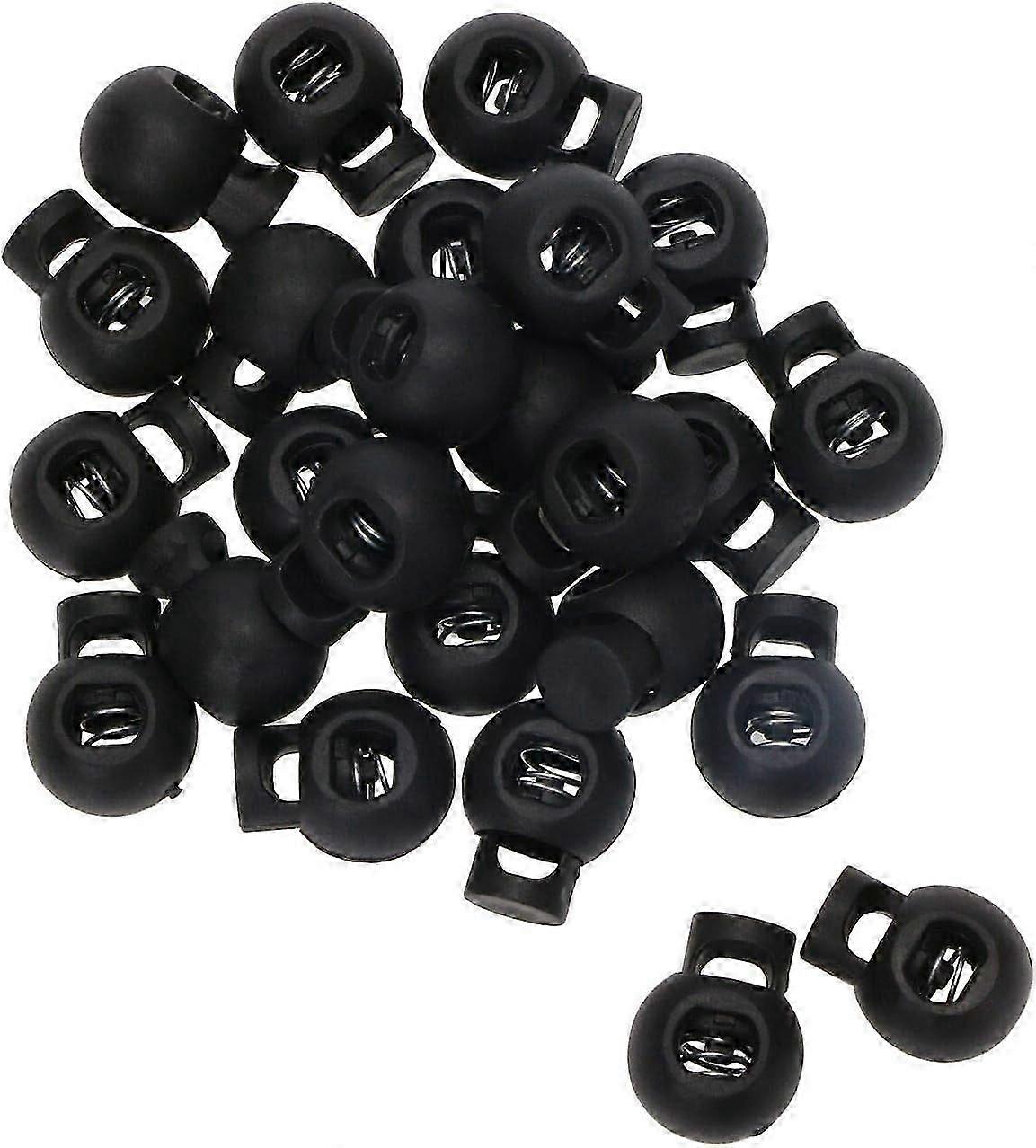 Plastic Toggle Single Hole Spring Loaded Elastic Drawstring Rope Cord Locks Clip