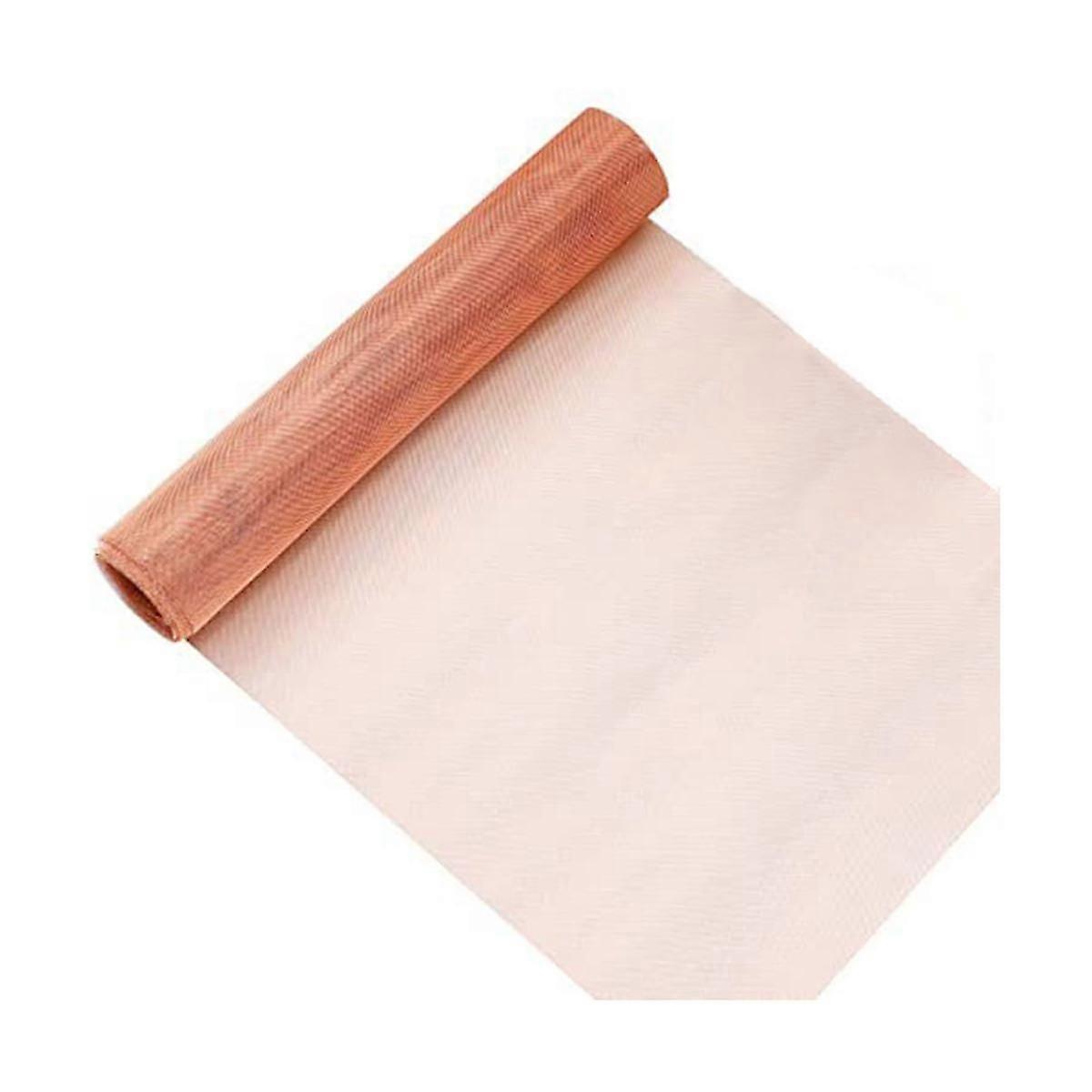 con 12inch x 120inch Copper Mesh Screen 40 Mesh Pure Copper Screen Woven Wire Mesh Screen Metal Screen