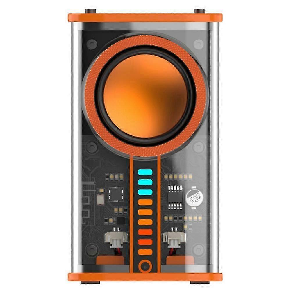 Transparent Mecha Wireless Bluetooth-compatible Speaker Multifunctional 3D Stereo Speaker