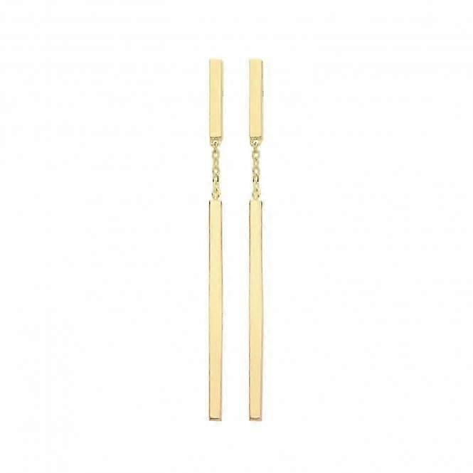 9ct Gold Bar Drop Earrings ER1155