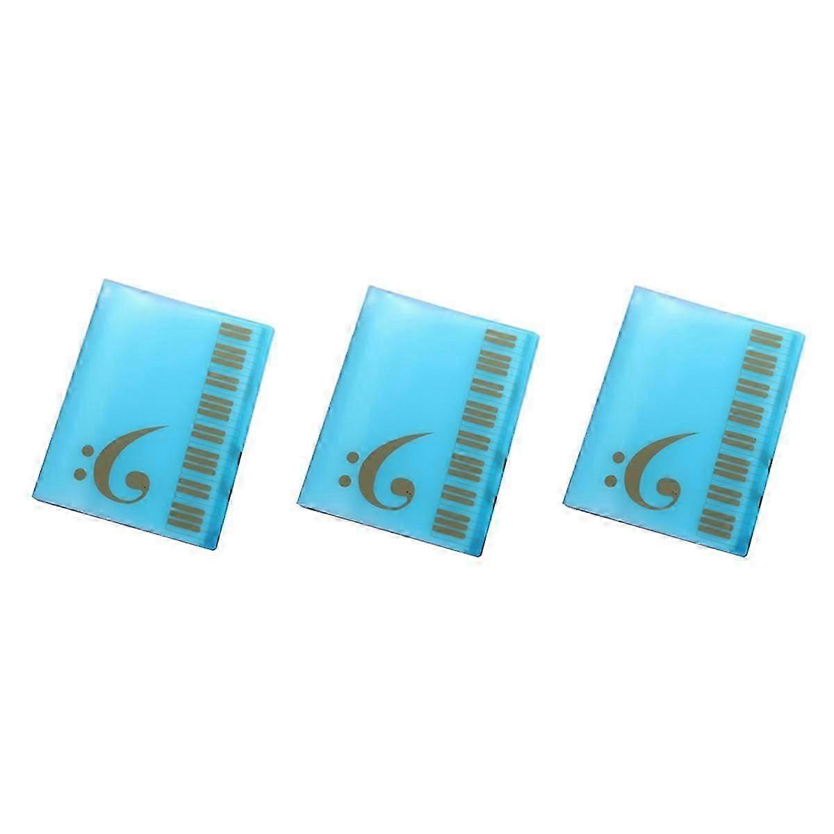 3PCS Sheet Music Folder Staff Music Folder, Piano Score Folder,Fits Size A4, Writable & Detachable