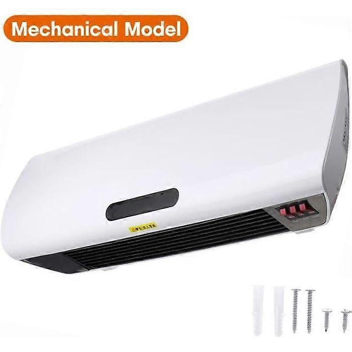 Wall-mounted fan heater