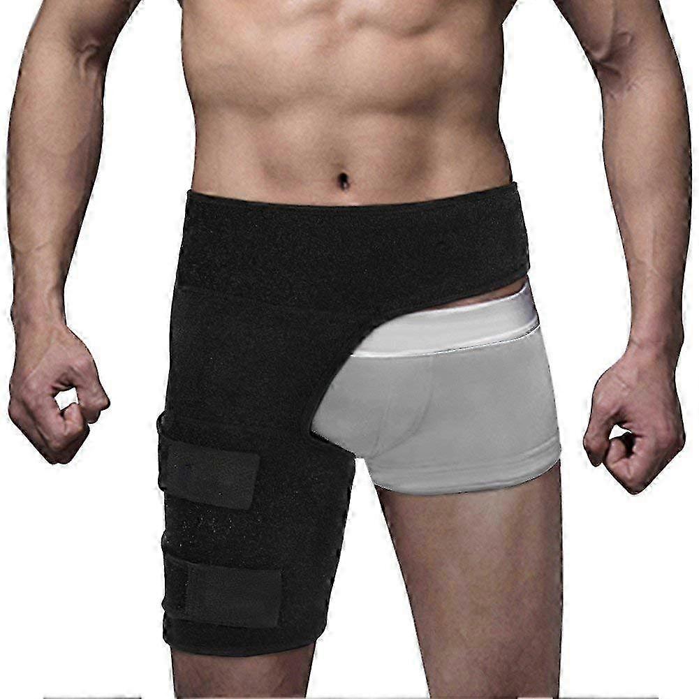 Adjustable Hip and Groin Support Compression Wrap for Sciatica Thigh Hamstring Quadriceps and Hip Arthritis Relief