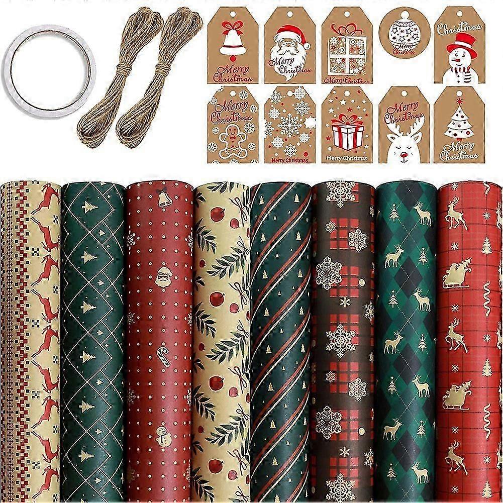 8 ark, för jul, födelsedag, presentpapper, presentpapper, present DS