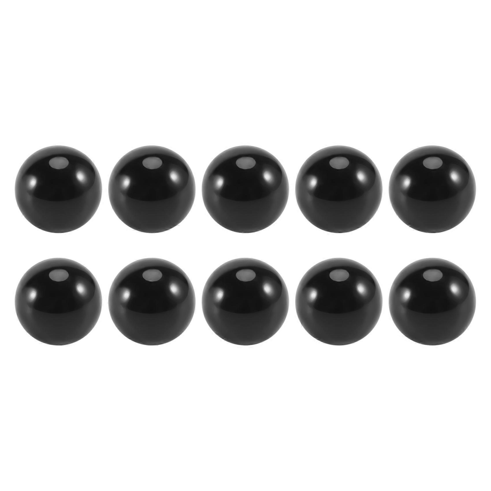 10 ks guľôčok 16 mm sklenené guľôčky Knicker sklenené guľôčky dekorácia farebné nugetky hračka čierne
