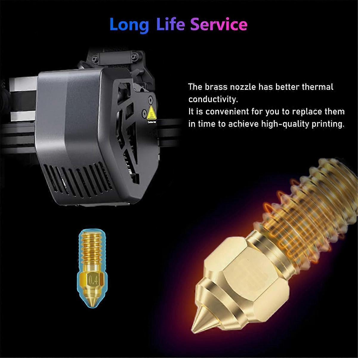 For 3 V3 SE Nozzle Kit, 3D Printer Brass Nozzles