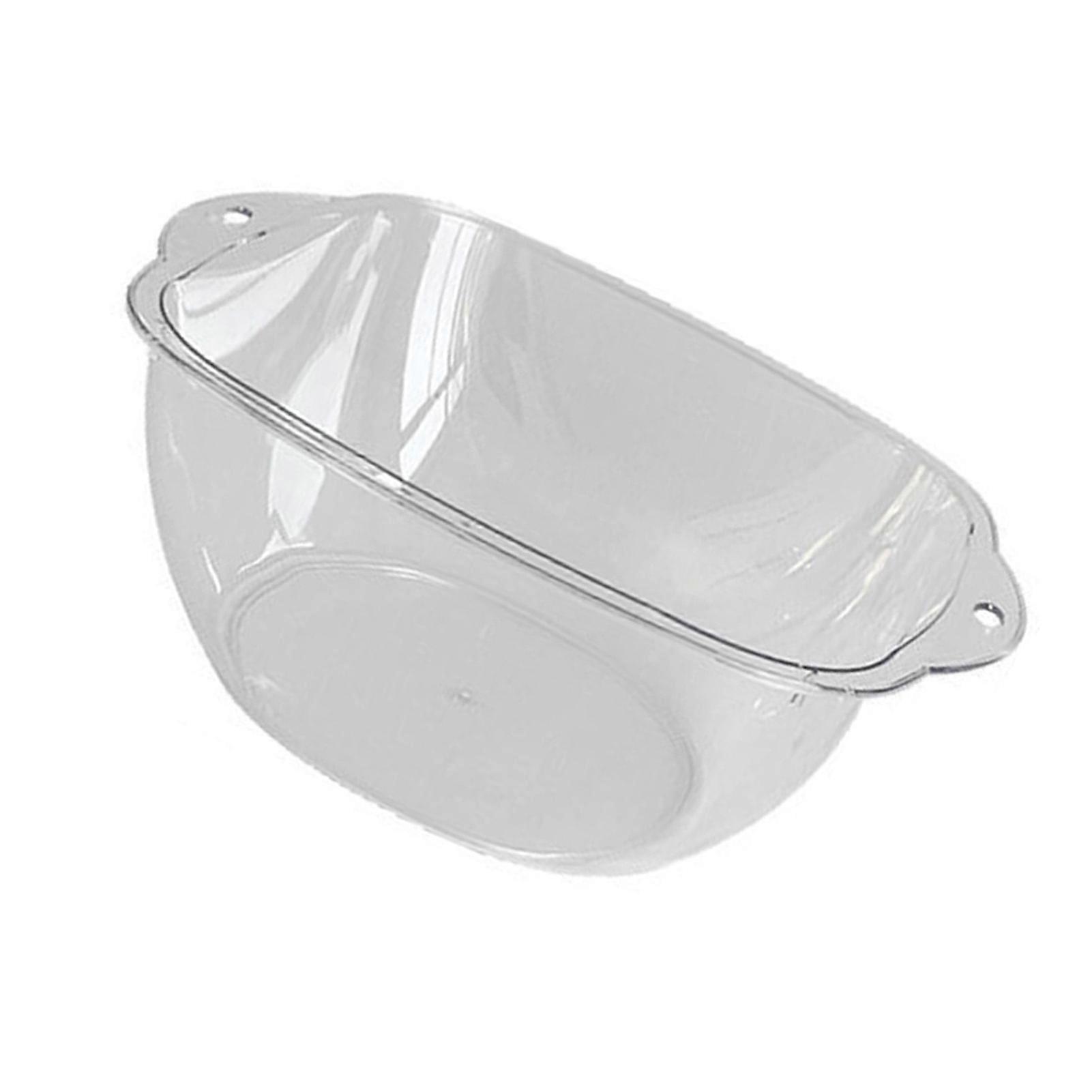 Lavabo in plastica trasparente Multifunzionale Elegante Stile semplice Addensato Durevole Lavabo trasparente per dormitorio domestico Viaggio L 