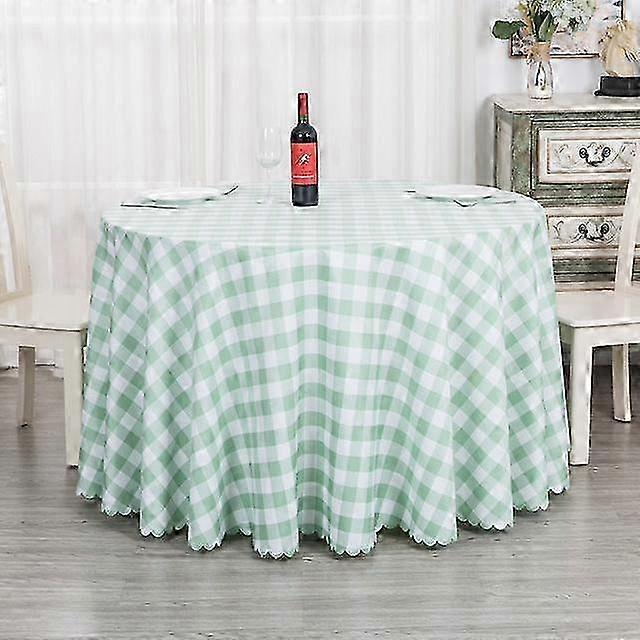 Modern Plaid Table Cloth Polyester Round Tablecloth For Tea Table Dinning Cover Home Decor Edition