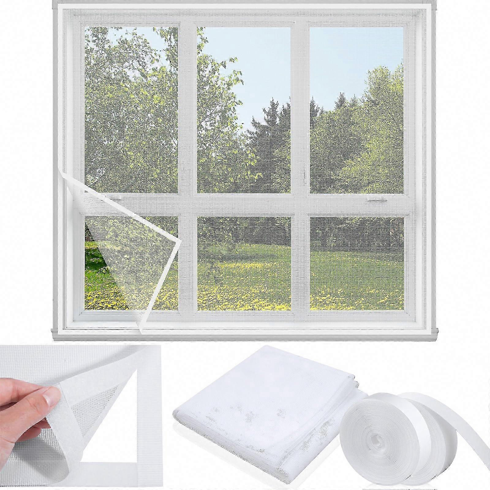 Invisible Window Grilles with Self-Adhesive Fly Screen Nets for Mosquito Protection - GSL