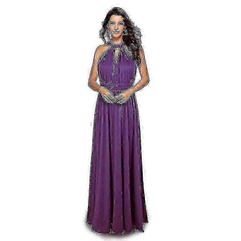 Multi-way Wrap Maxi Pour - Femmes Soirée Demoiselle d'honneur Vêtements Formel L Violet Foncé