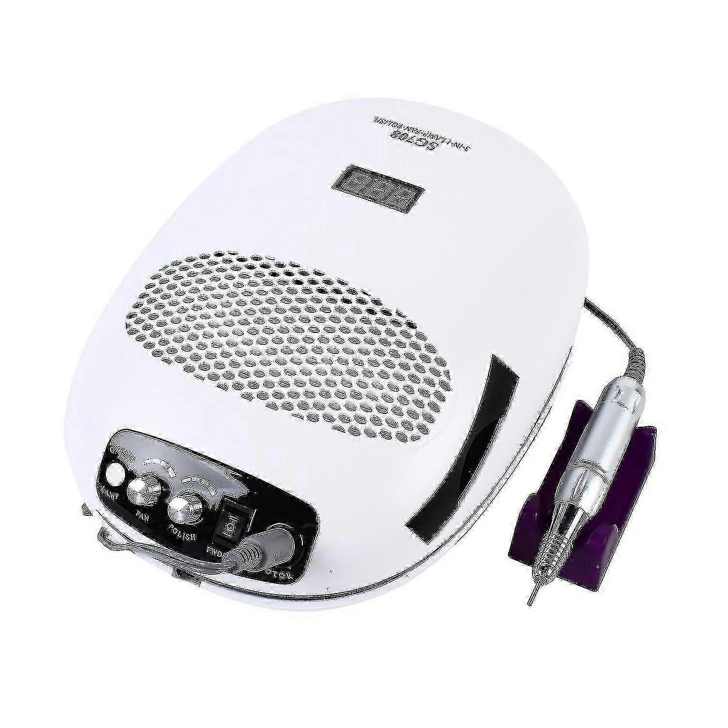 3-In-1 Nail Clipper Manicure Machine Nail Dryer 140W