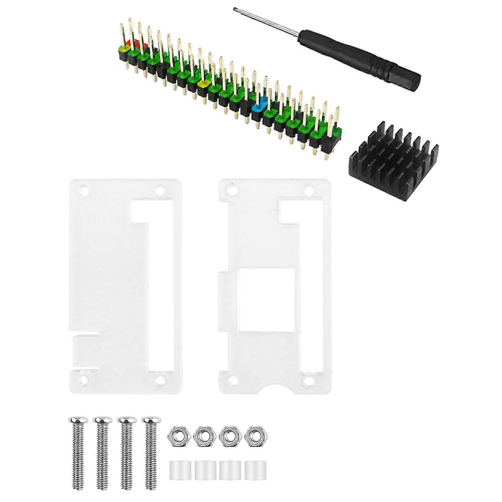 for Raspberry Pi Zero Aluminum for Case for w/ Heatsink GPIO Header Screwdriver