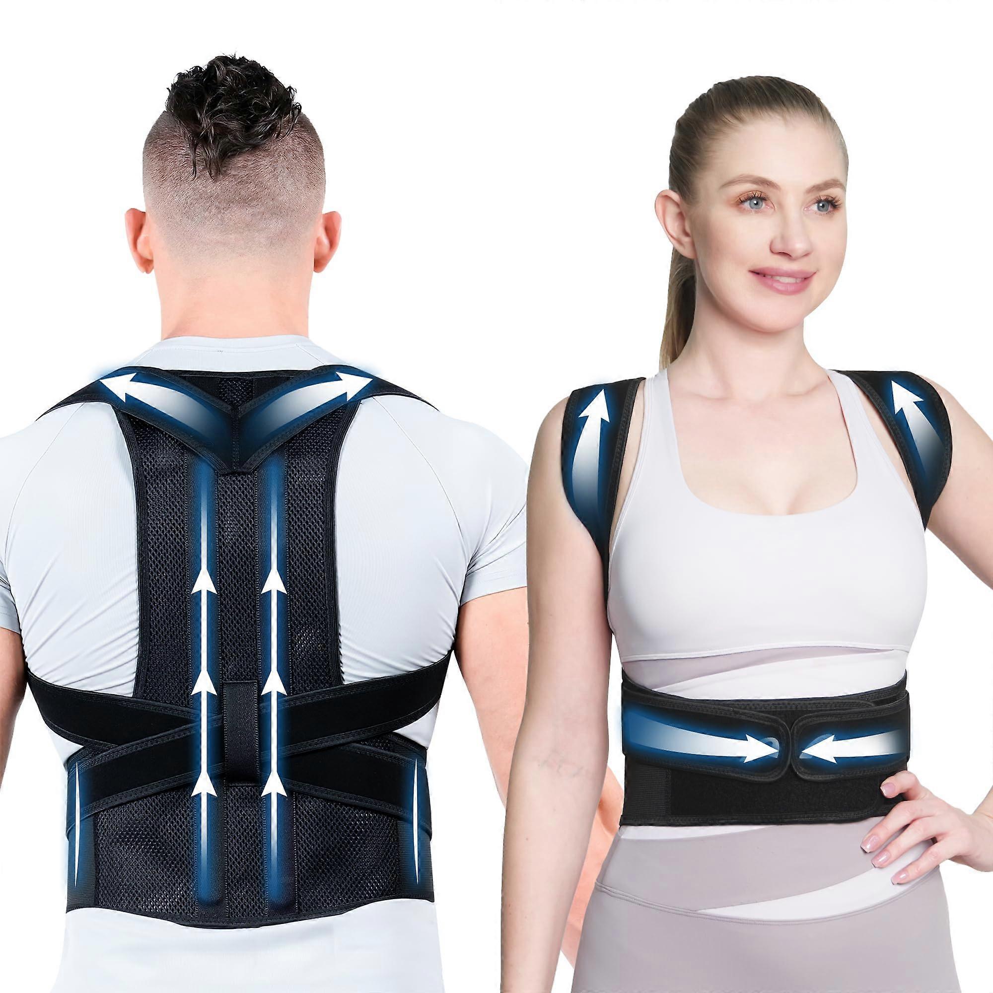 Back Brace Posture Corrector for Back Pain Relief Scoliosis and Hunchback Correction Large Size