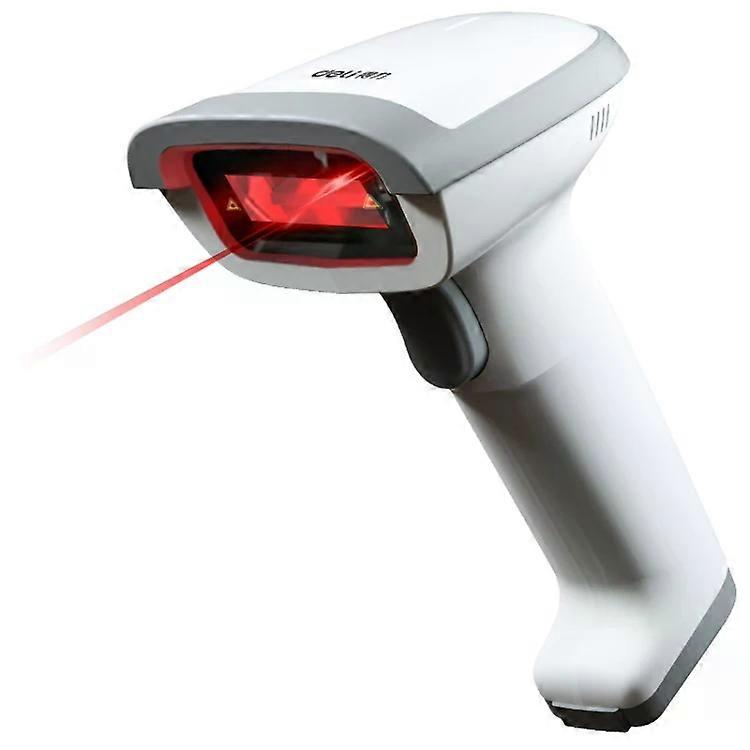 Handheld Wireless Scanner-Supermarket Express,Deli 14881S,White White