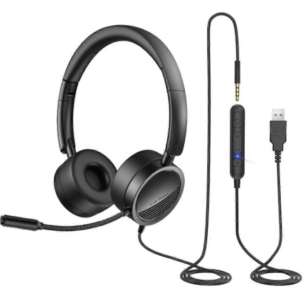 Headset with Mic, Noise Canceling Microphone