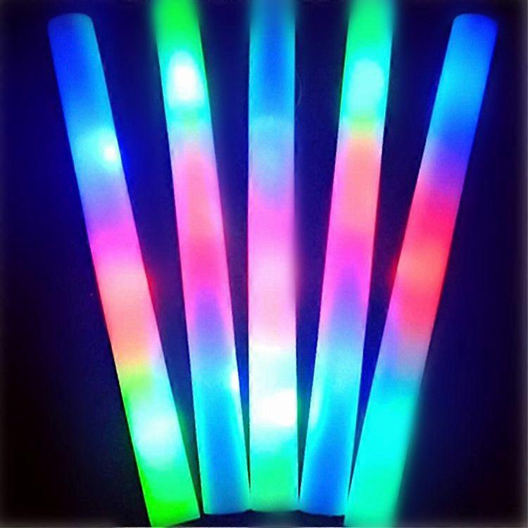Set of 5 sticks (05 pieces - Foam)LED Foam Light with Flashing lights, disco, Festival and Gifts