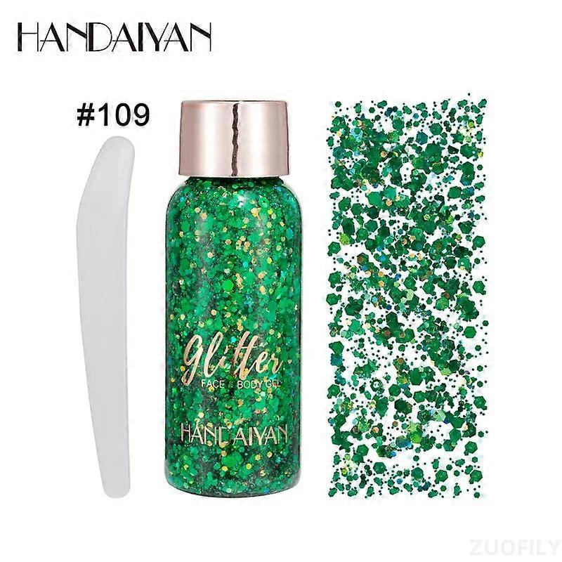All-in-one Glitter Gel Kit For Face, Nails, Hair & Body With Brushes