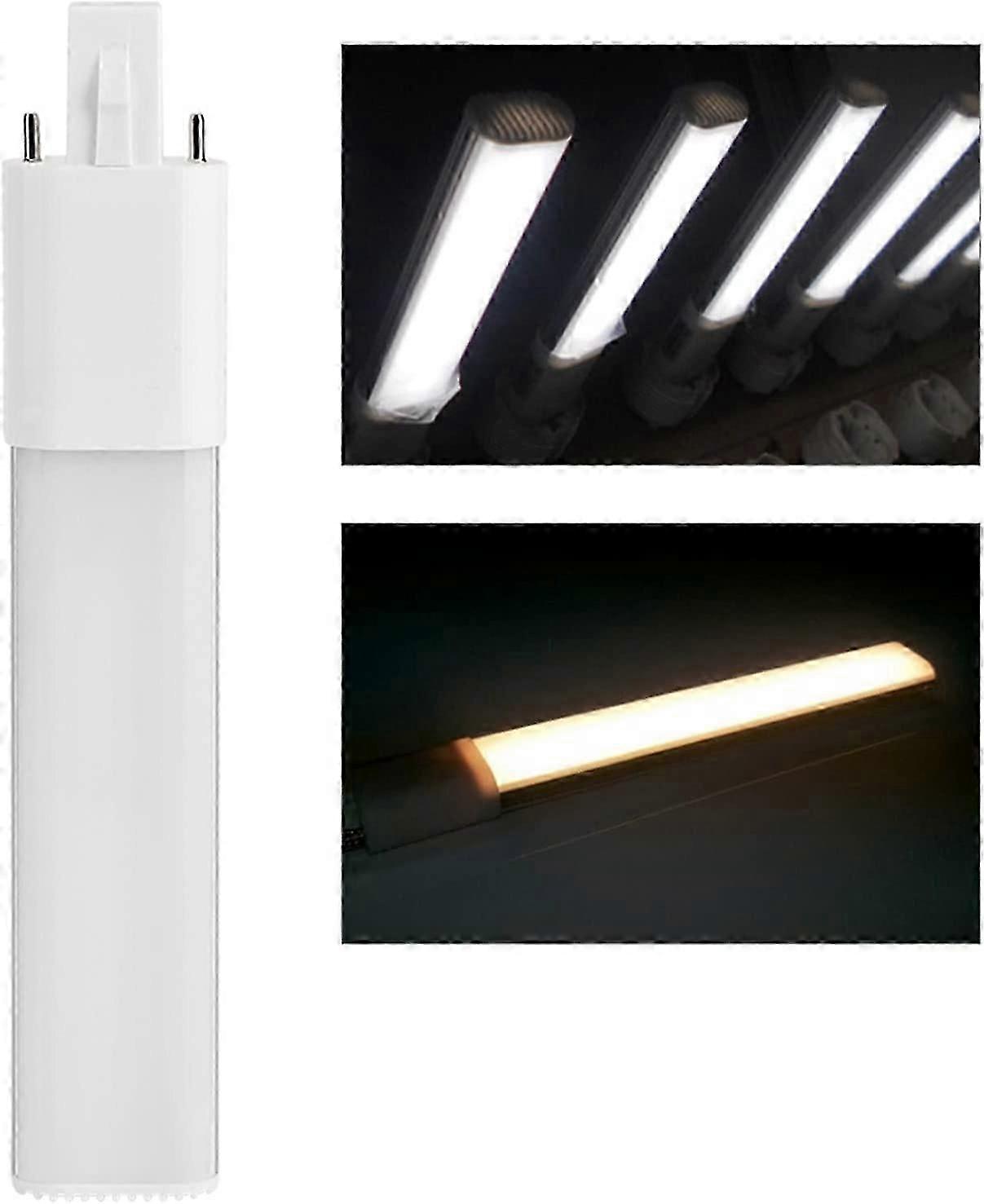 6W 2 Pin Compact Tube Fluorescent Lamp, Horizontal Tube Base G23 Fluorescent Lamp, 6000K(White G23)
