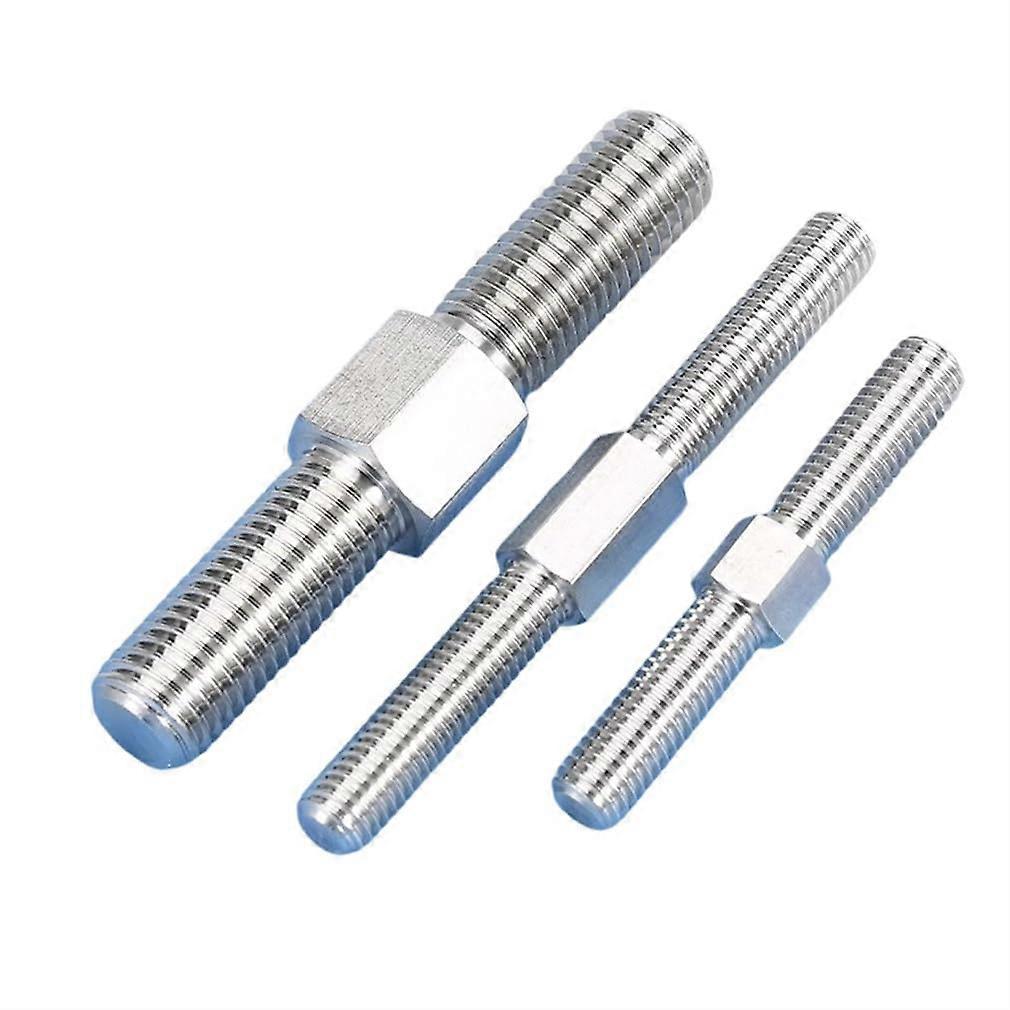M14130 304 Stainless Steel Hex Head Double End Studs Rods Right Left Hand Thread Compatible with M14130 Specifications