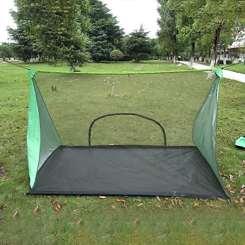 Mesh Tent Summer Gauze Roof Tentage Single Layer Rodless Portable Mosquito Camp Screenhouse Hanging Top for Outdoor