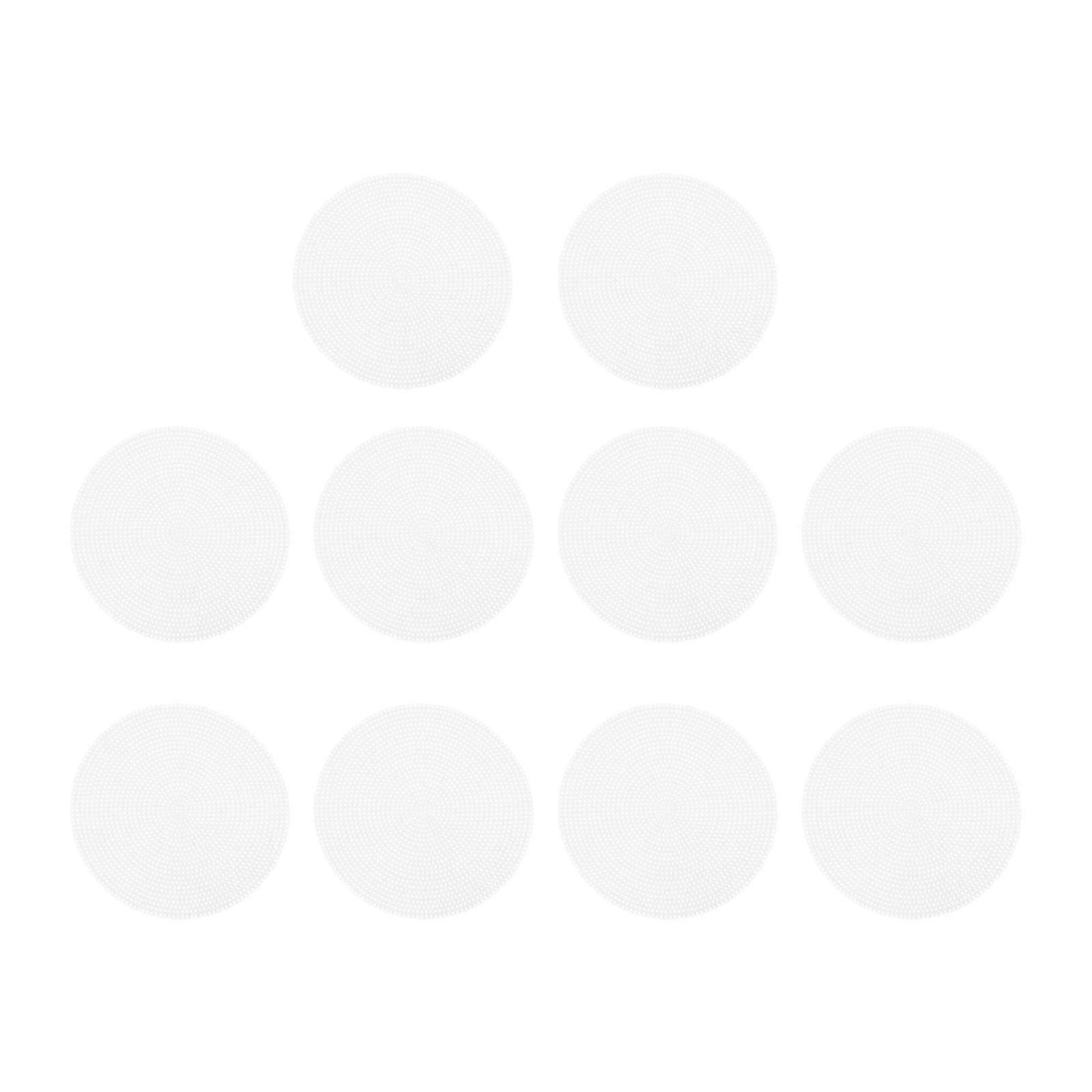10x Mesh Canvas Vellen Wit Geweven Lichtgewicht Mesh Mat Naaldpunt Blank voor